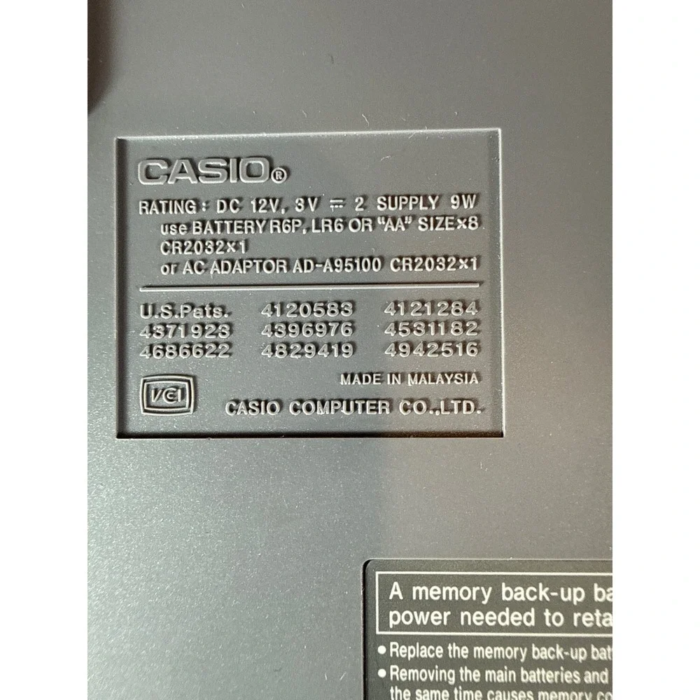 Vintage Casio KL-7000 EZ-Label Printer Portable Label Maker Gray Manual Works‎